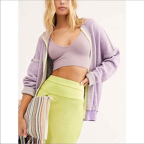 Free People In Bloom Full Zip Hoodie size xs nwot - Picture 1 of 13
